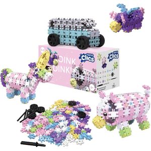 Nano Clics – Fantasy Builders 250 Piece Set – 5 in 1 Bouwblokken – SPEELGOED Gemaakt Van 100% RECYCLED Plastic – Speelgoed 8, 9, 10, 11, 12 jaar – Constructie Speelgoed