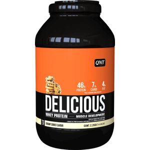 QNT Delicious Whey Protein Creamy Cookie 2,2 Poeder