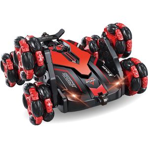 Gear2Play RC X-ROVER 6-wielige Stuntauto - Bestuurbare auto - RC auto - Verlichte koplampen - Incl. oplaadbare batterij