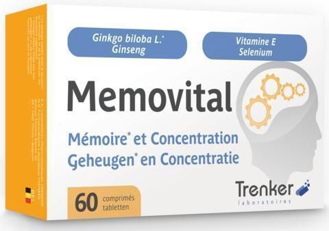 Ginkgo Biloba - Memovital - Supplement - Natuurlijke Extracten