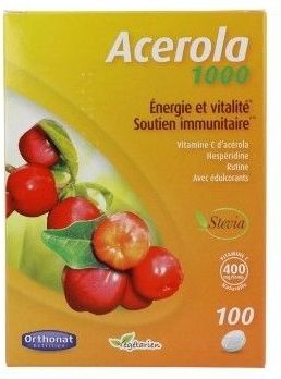 Acerola 1000 - Vitamine C Tabletten - Natuurlijke Bron - Kers en Zwarte Bessen Smaak