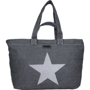 Fana Bags Shopper/Grote Strandtas/Weekendtas XXL - Dames Shopper Zwart - Grote Reistas/Strandtas - Canvas Tas