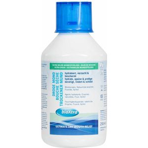 Bioxtra Droge Mond Mondwater zonder alcohol 250 ml  -  Lifestream Pharma