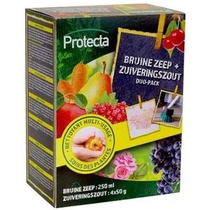 Protecta Bruine zeep + zuiveringszout Duo-pack