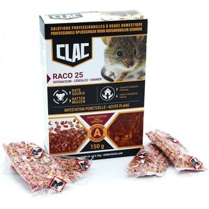 Rodi Clac 150 gram Granen tegen Ratten en Muizen (raco - 25)