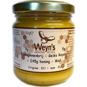 Honing met koninginnebrij (Royal Jelly) - 250g - Weyn's