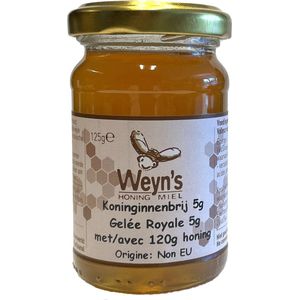Honing met koninginnebrij (Royal Jelly) 125g Weyn's (vloeibaar)