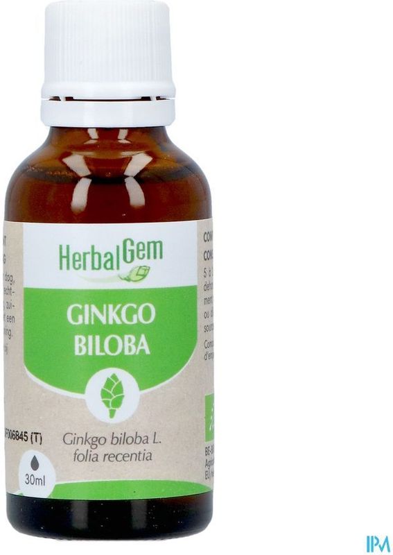 Herbalgem Ginkgo biloba maceraat Bio Druppels 30ml