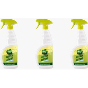 Feem Keuken Reiniger –Voordeelpack – 3 x 650 ml Spray
