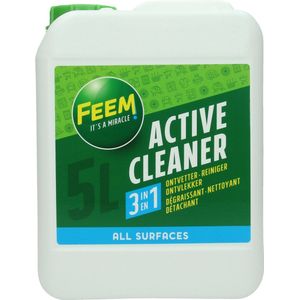 Feem Active Cleaner is ontzettend effectief voor het reinigen, ontvetten en ontvlekker van vuile en vettige oppervlakken - Zonder parfum noch kleurstoffen - Fles 5L