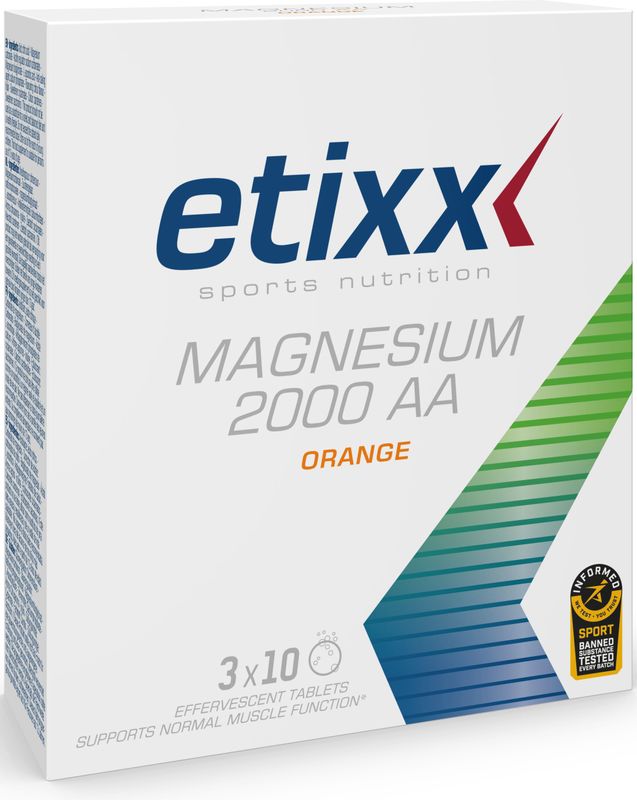 Ettix Magnesium 2000 AA - 30 Bruistabletten -Voedingssupplement