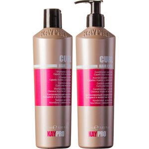 KayPro Curl set shampoo 350ml & conditioner 350ml - bundel voor krullend haar shampoo + conditioner - haarverzorging set - Geschenkset - Giftset - voordeelverpakking - ideaal voor het verzorgen van krullend haar