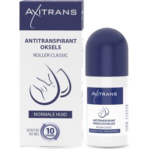 Axitrans Roller - Anti Transpirant Roller voor mannen en vrouwen, anti zweet en parfumvrij, voor normale huid, onmiddelijk effect, 20 ml