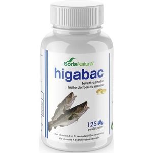 Soria Natural Higabac levertraanolie 60 Softgels