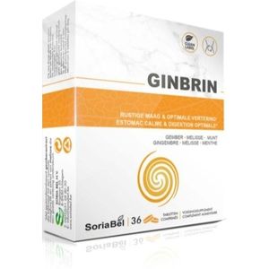 Soria Natural - Ginbrin - Maagtabletten - 10 mg Gember - 30 Stuks