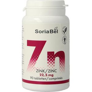 SoriaBel - Zink - Bio-Actief - 22,5 mg - Mineralenpreparaat