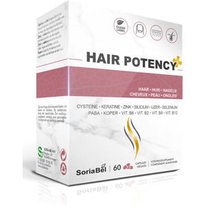 Soria Natural - Hair Potency Plus - Voedingssupplement - 60 Capsules