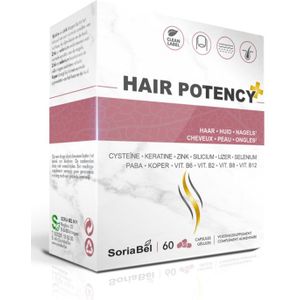 Soria Natural - Hair Potency Plus - Voedingssupplement - 60 Capsules