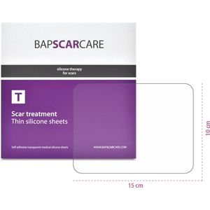 BAPSCARCARE T - Siliconenpleister - Transparant - Flexibel - 0,4 mm