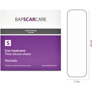 BAPSCARCARE S - Siliconen Pleister - Transparant - Medische Siliconen