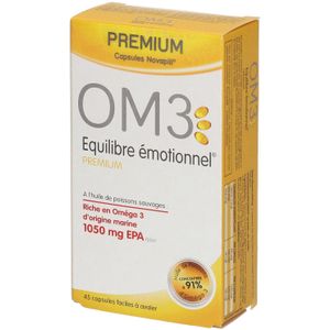 OM3 - Emotioneel evenwicht -Premium Formule - Omega 3 - 1050 mg EAP - 45 capsules