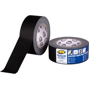 HPX - Gaffer Tape - Matzwart - 48mm x 25m - Weerbestendig