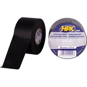HPX - 5200 - PVC Isolatietape - Zwart - 50mm x 33m