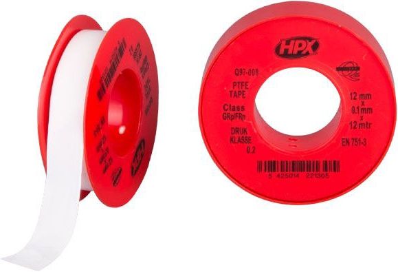 HPX PTFE-Gasdichtungsband – weiß 12 mm x 12 m