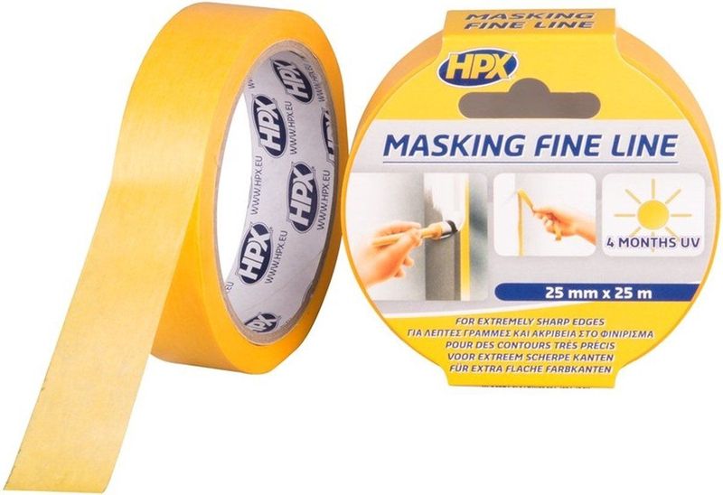 HPX - Masking Tape - 25mm - 25m - Gold