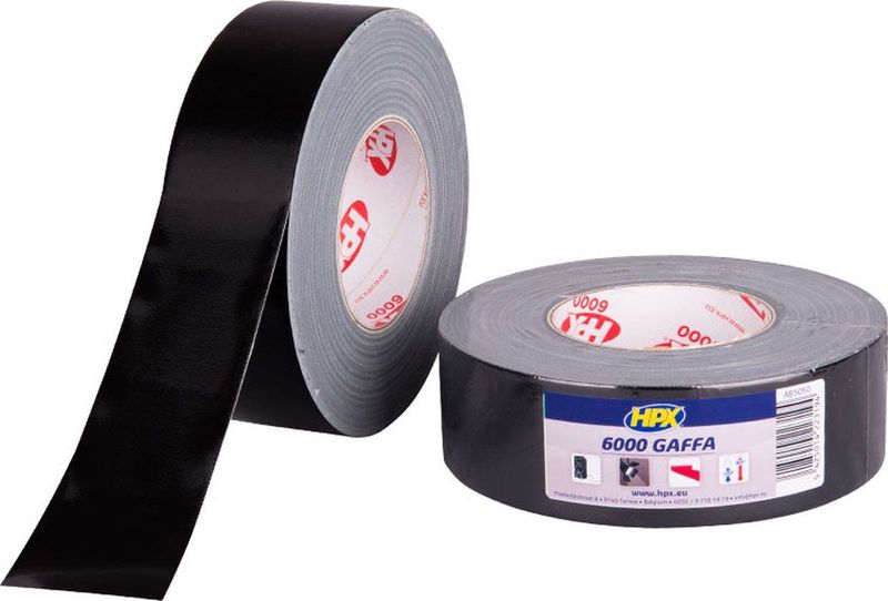 HPX - Gaffer 6000 Tape - Wit - 50mm x 50m - Katoenweving met PE-coating