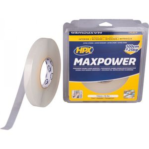 Max Power Transparent bevestigingstape - 19mm x 16,5m