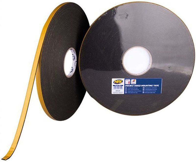 HPX - Dubbelzijdige Bevestigingstape - Antraciet - 3mm - 25 Meter