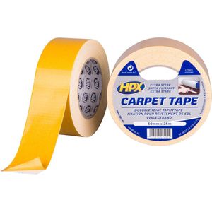 Dubbelzijdige tapijttape - wit 50mm x 25m