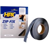 HPX - Zip Fix - Klittenband - Zwart - 20mm x 25m