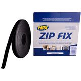 HPX - Zip Fix - Klittenband - Zwart - 20mm x 25m