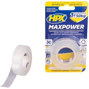 Max Power Transparent bevestigingstape - 19mm x 2m