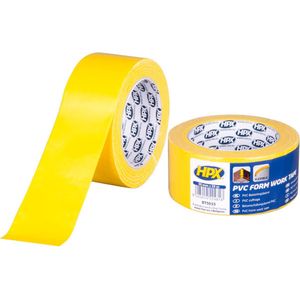 HPX - PVC Bekistingsband - Geel - Tape - 50mm x 33m