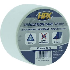 PVC isolatietape - wit 50mm x 20m