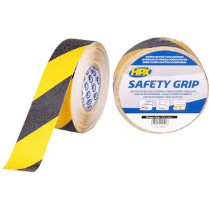HPX Safety Grip - zwart /geel - 50mm x 18m