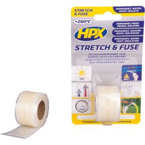 Stretch & Fuse zelfvulkaniserende tape - transparant 25mm x 1,80m