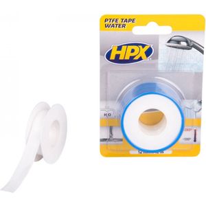 HPX PTFE Tape Water teflontape voor waterleidingen 12mm / 12m / wit