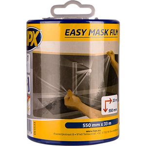 HPX easy mask afdekfolie crêpepapier - 55 cm x 33 m + dispenser