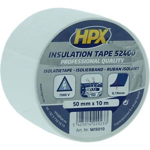 HPX PVC isolatietape | Wit | 50mm x 10m - WI5010 | 100 stuks WI5010