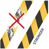 HPX - Markeringstape - Geel Zwart - Heavy Duty - 48mm x 33m