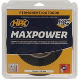 HPX - Max Power - Bevestigingstape - Zwart - 19mm x 16,5m - 10 Stuks