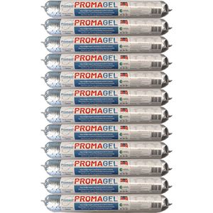 Promasil PromaGel - Injectiegel Opstijgend vocht - ATG nr 3107 (kwaliteitscertificaat) - WTCB A+A+A+ (hoogste kwaliteit) - worst 600ml - 12 stuks