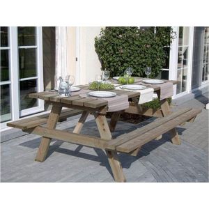 Picknicktafel 1,8 meter -180 cm | Grenen Houten Picknick tafel