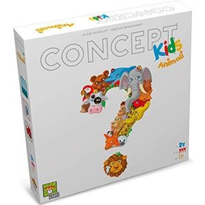 Asmodee - Concept Kids: dieren, tafelspel, 2-12 spelers, 4+ jaar, editie in het Italiaans