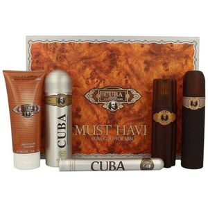 Cuba - Cuba Must Have Gold Gift Set 100 ml, 35 ml , After Shave 100 ml shower gel 200 ml and 200 ml deospray - 100ML
