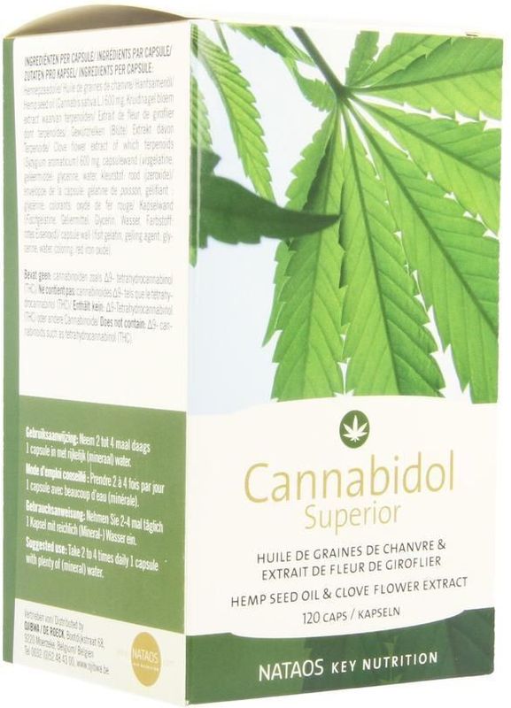 Cannabidol - Superior Softcaps - 120 Capsules - Hennepzaadolie en Kruidnagel Extract
